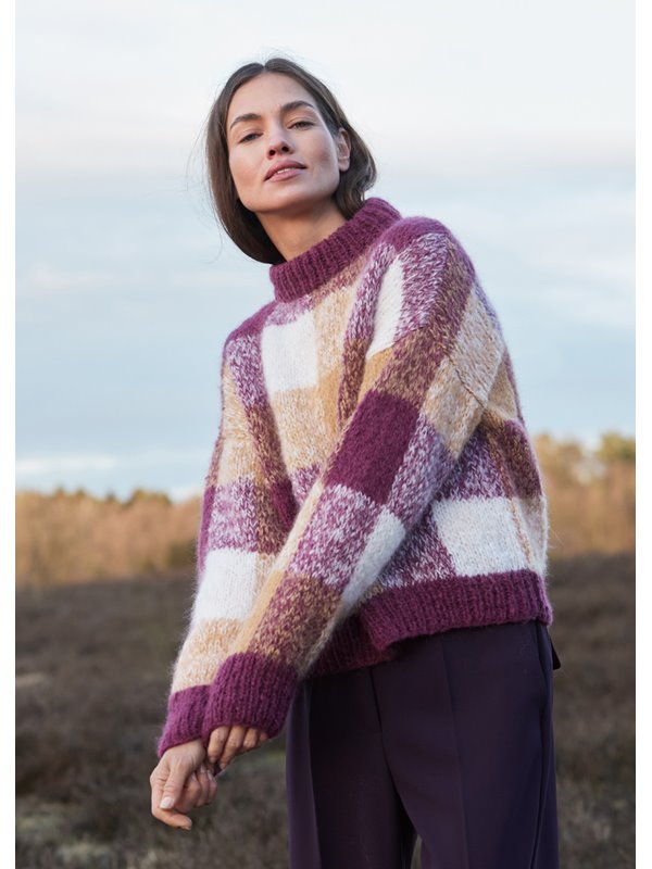 KARO-PULLOVER Setasuri Big von Lana Grossa