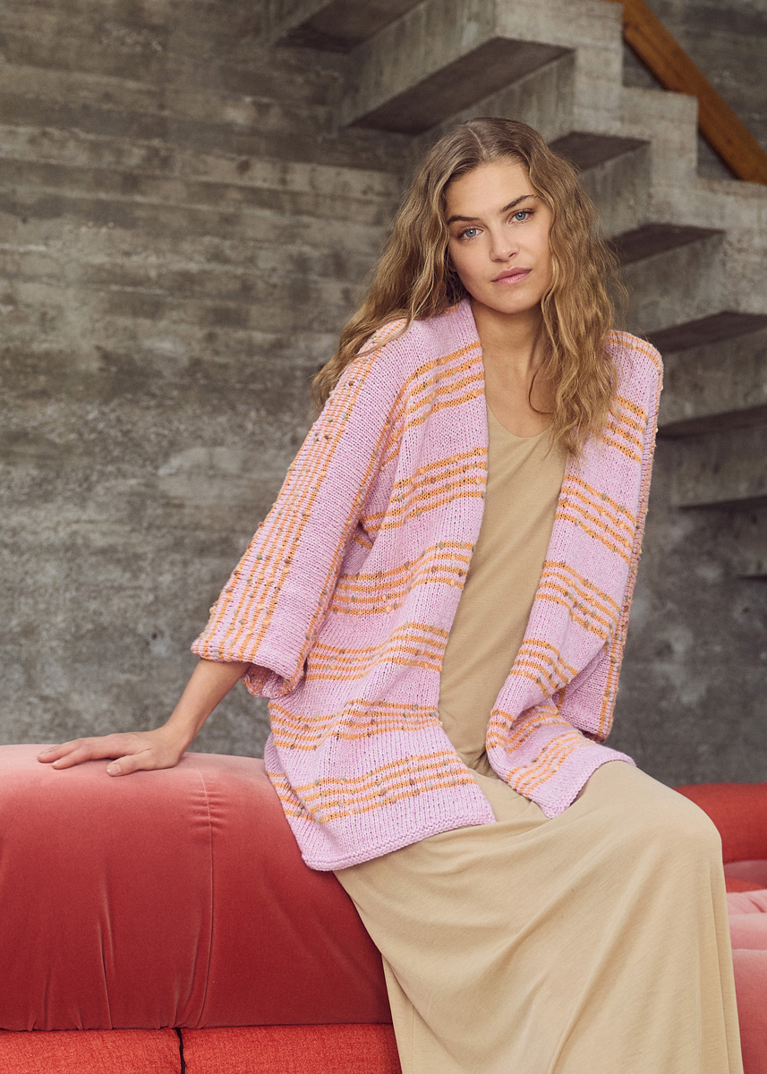KIMONO-JACKE Summer Softness & Popcorn von Lana Grossa