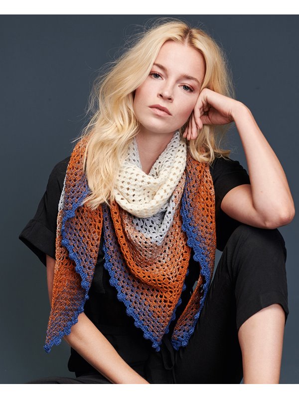 GROSSES DREIECKSTUCH Twisted Cashmerino von Lana Grossa