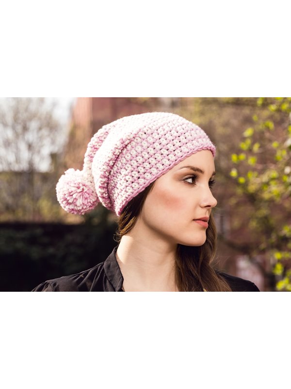 LONGBEANIE MIT STREIFEN Mille II von Lana Grossa