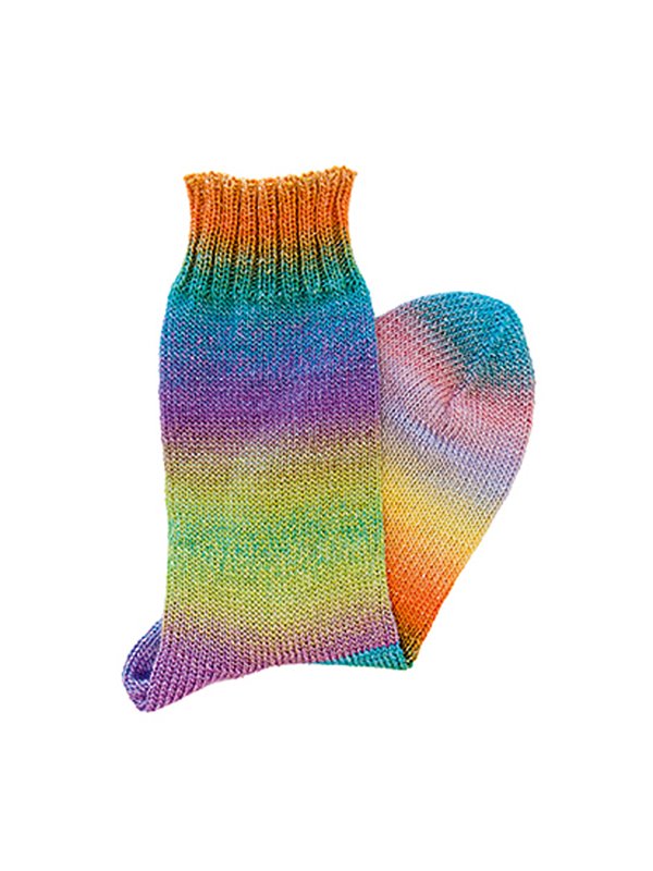 BASIS SOCKEN Meilenweit Merino 100g Color Mix Sparks von Lana Grossa