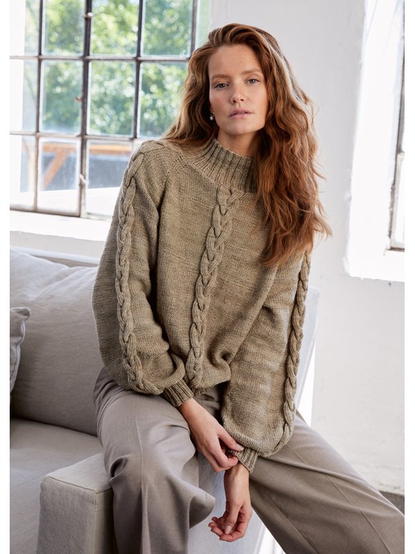 Lana Grossa TOP-DOWN-PULLOVER HANNAH I Cool Wool Big Vintage