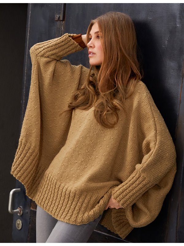 PONCHO BINGO Melange (GOTS) von Lana Grossa