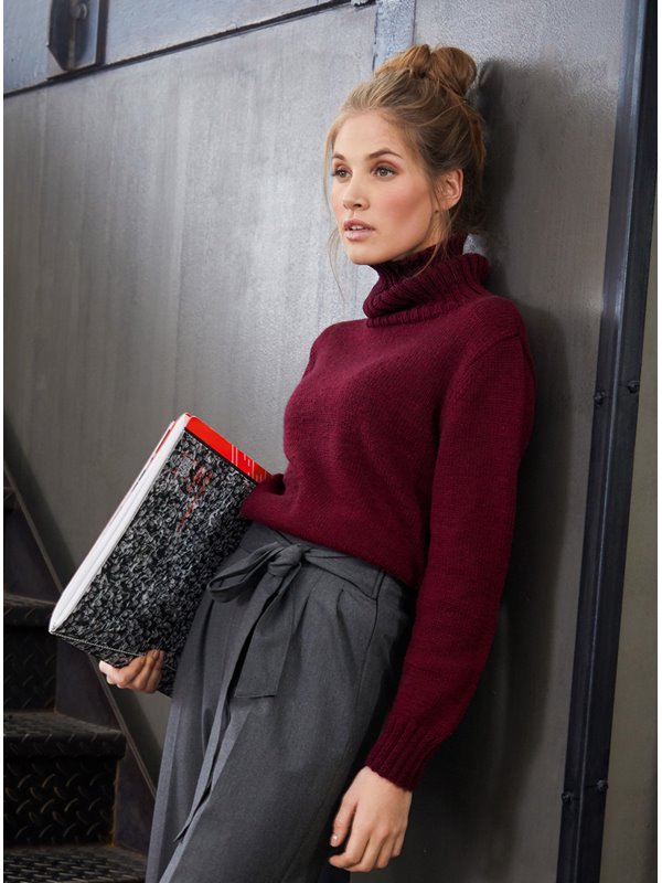 ROLLKRAGENPULLOVER Cool Wool Melange von Lana Grossa