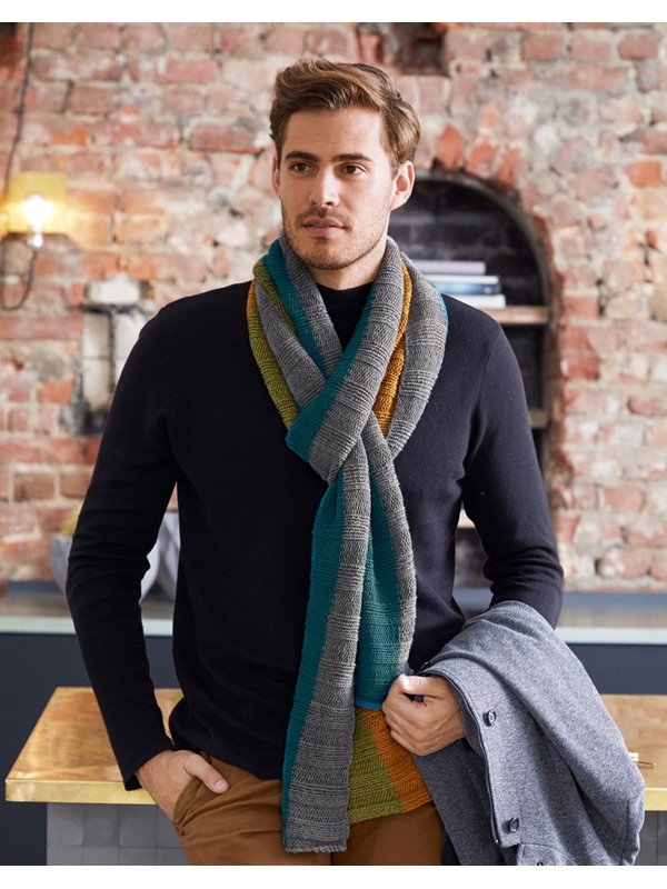 STREIFENSCHAL Cool Wool Melange/Cool Wool von Lana Grossa