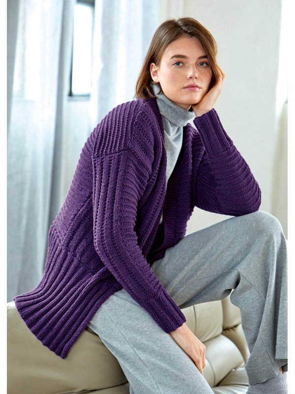 Lana Grossa CARDIGAN Bingo Mélange (GOTS)