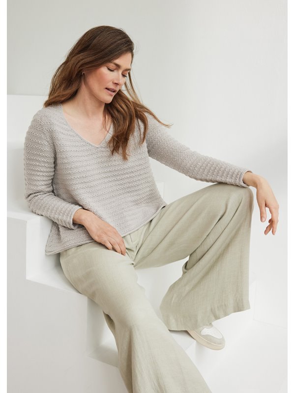 V-PULLOVER Merino Uno von Lana Grossa