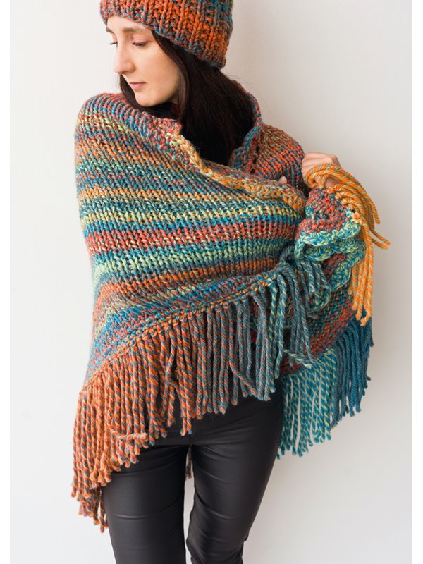 DREIECKSTUCH Merino Twister von Lana Grossa