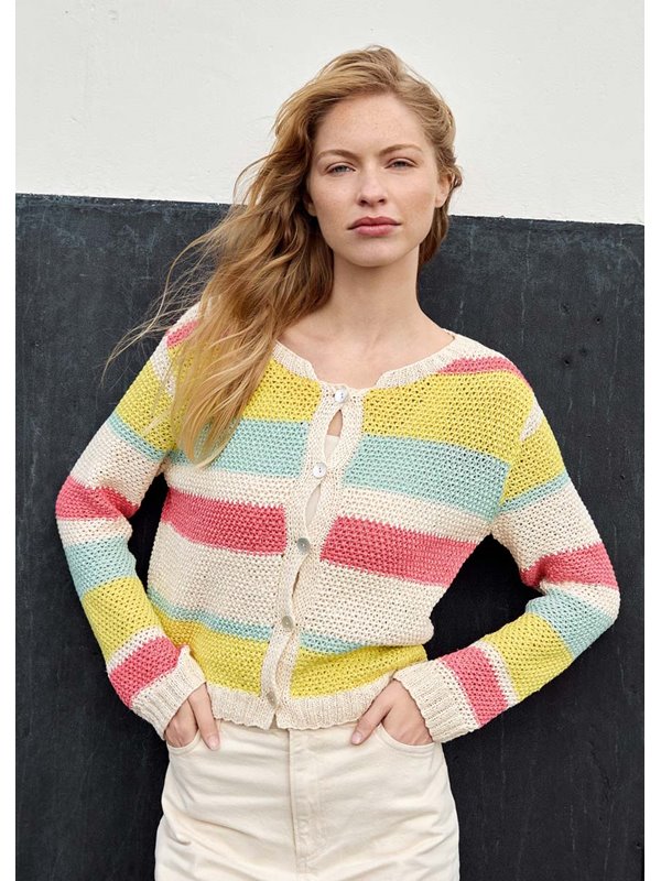 Lana Grossa JACKE IM STRUKTURMUSTER Summer Cashmere