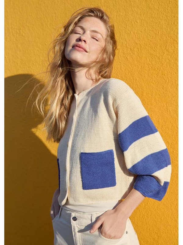 Lana Grossa KURZJACKE MIT TASCHEN Cotton Wool