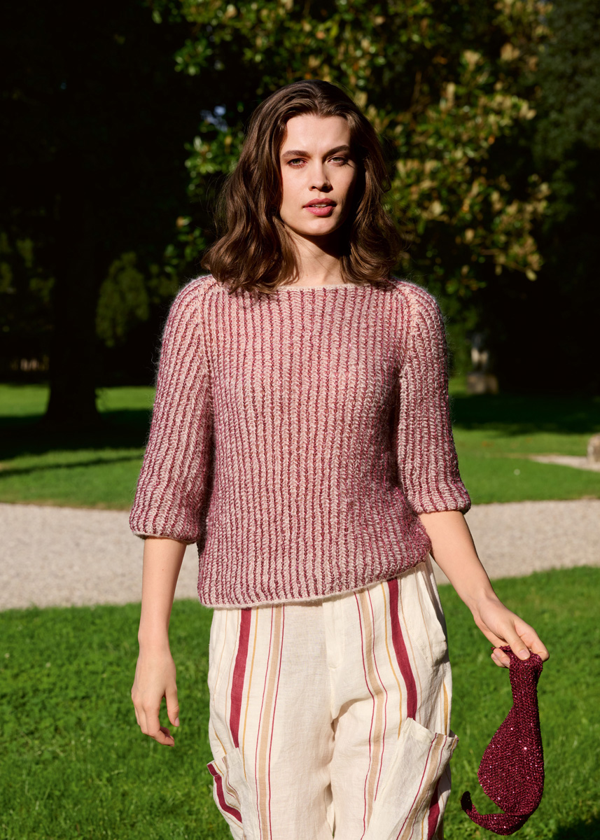 BRIOCHE-PULLOVER Glamour & Setasuri von Lana Grossa