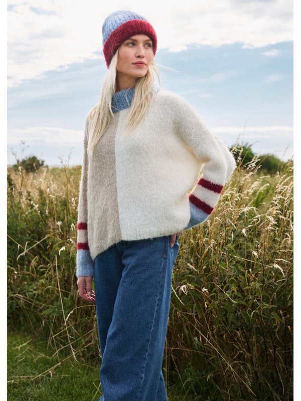 Lana Grossa PULLOVER Natural Alpaca Lungo