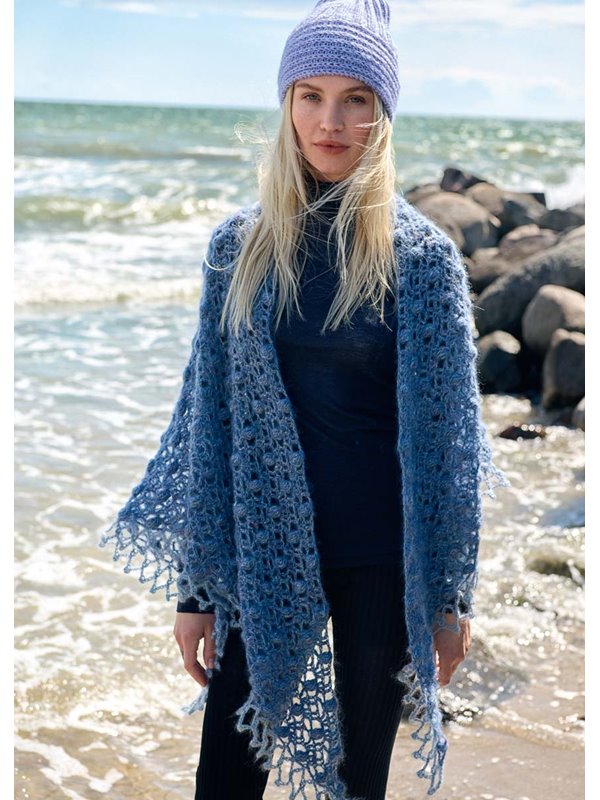 HÄKELTUCH Natural Superkid Tweed von Lana Grossa