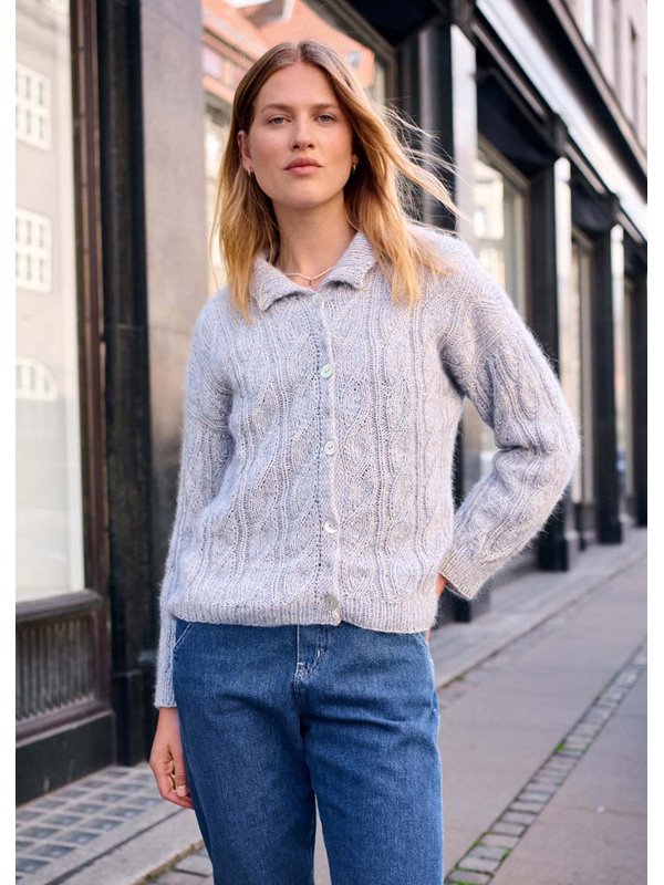 TOP-DOWN-CARDIGAN Ecopuno & Silkhair von Lana Grossa