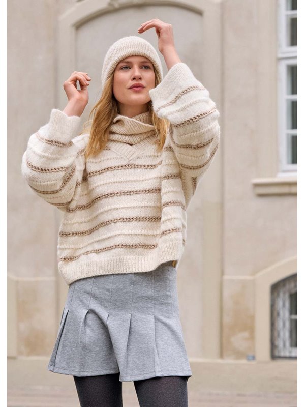 V-AUSSCHNITTPULLOVER Natural Alpaca Pelo von Lana Grossa