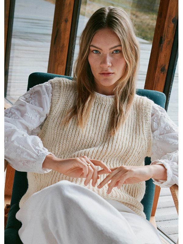 PULLUNDER IM HALBPATENTMUSTER Cara von Lana Grossa