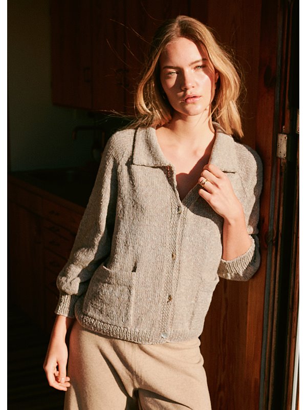 RAGLAN-CARDIGAN MIT AUFGESETZTEN TASCHEN Cara von Lana Grossa