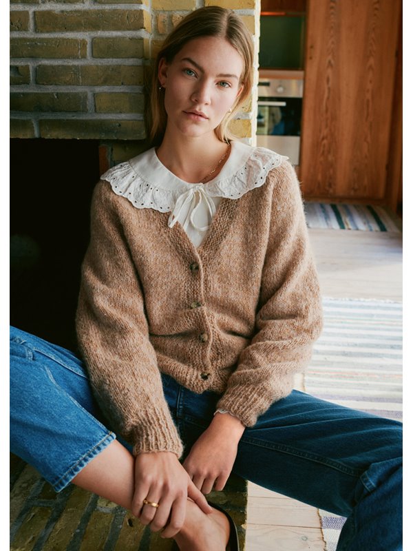 RAGLAN-CARDIGAN GLATT RECHTS Ecopuno & Setasuri von Lana Grossa