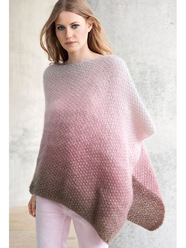 Lana Grossa PONCHO OMBRÉ-VERLAUF Silkhair