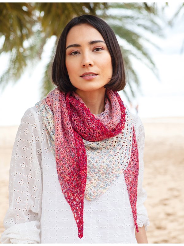 Lana Grossa GEHÄKELTES DREIECKSTUCH Twisted Summer Shades