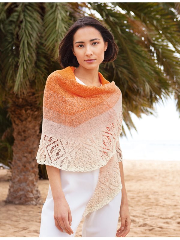 TUCH MIT LOCHMUSTERKANTE Twisted Summer Shades von Lana Grossa