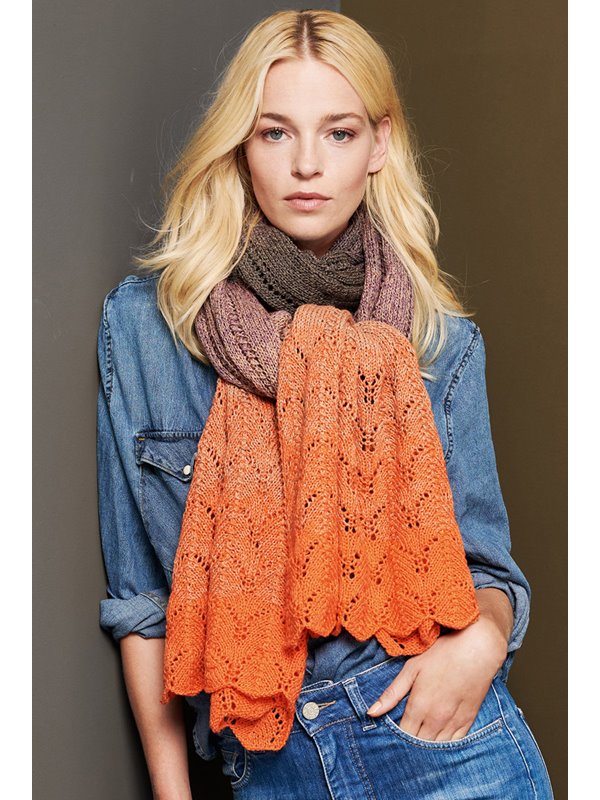BREITER SCHAL Shades of Merino Cotton von Lana Grossa