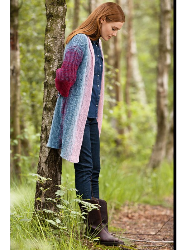 WESTE MIT ¾-ARM Shades of Alpaca Silk von Lana Grossa