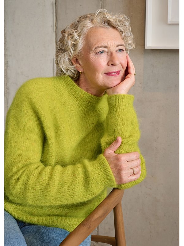 Lana Grossa CLASSY RAGLAN SWEATER Natural Superkid Tweed