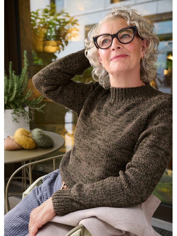 Lana Grossa CLASSY RAGLAN SWEATER Cool Wool & Cool Wool Mélange