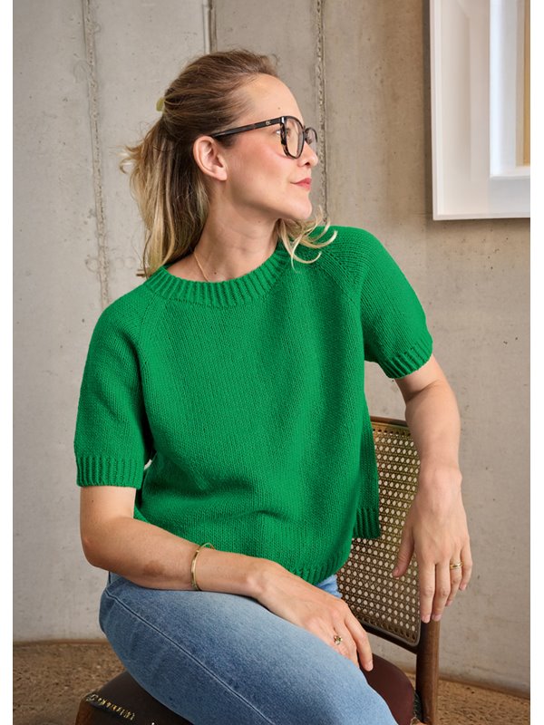 Lana Grossa CLASSY RAGLAN SWEATER Cashmere Kiss