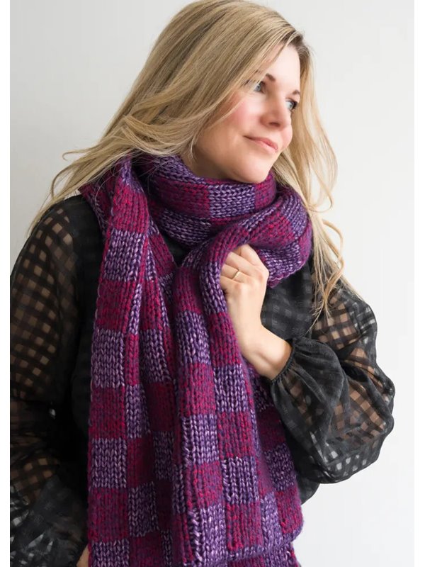 SCHAL in Doppelstrick-Technik Twinny & Lucida von Lana Grossa