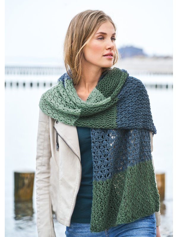 STOLA IM MUSTERMIX Lace Seta von Lana Grossa