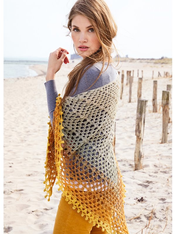 DREIECKSTUCH Shades of Cotton Linen von Lana Grossa