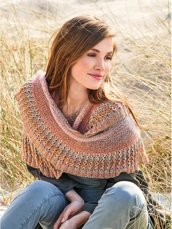 DREIECKSTUCH Gomitolo Summer Tweed/Silkhair Lusso von Lana Grossa