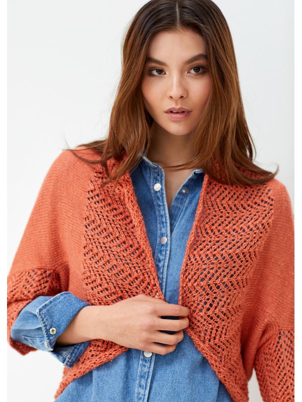 BOLERO Lace Seta Mulberry von Lana Grossa