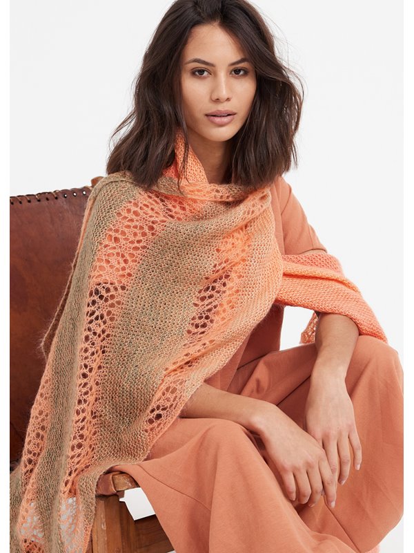 SCHAL Cool Wool Lace Hand-dyed & Silkhair von Lana Grossa