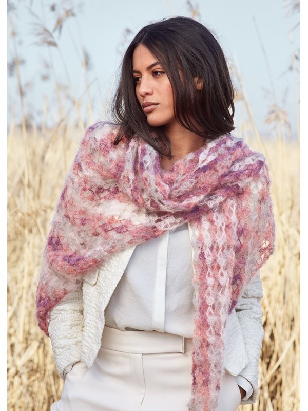 DREIECKSTUCH Silkhair Haze Print von Lana Grossa