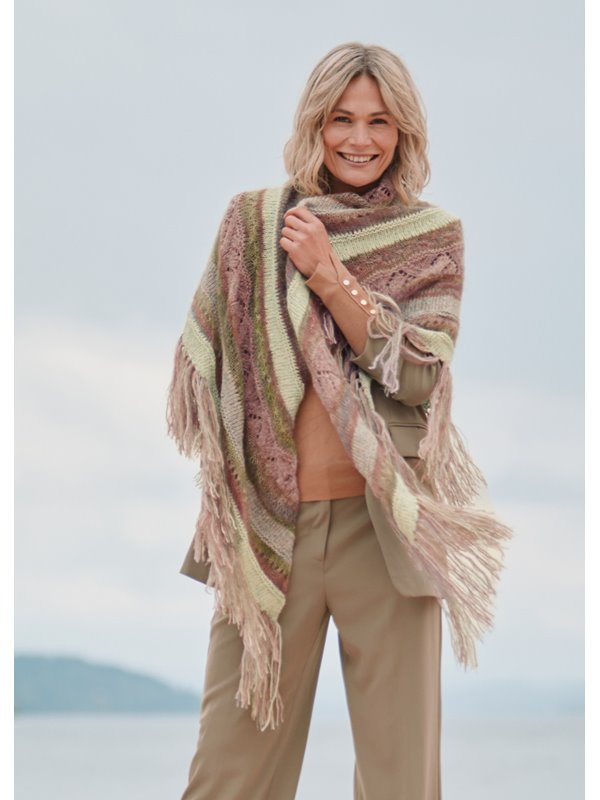 DREIECKSTUCH Puno Due & Silkhair Print von Lana Grossa