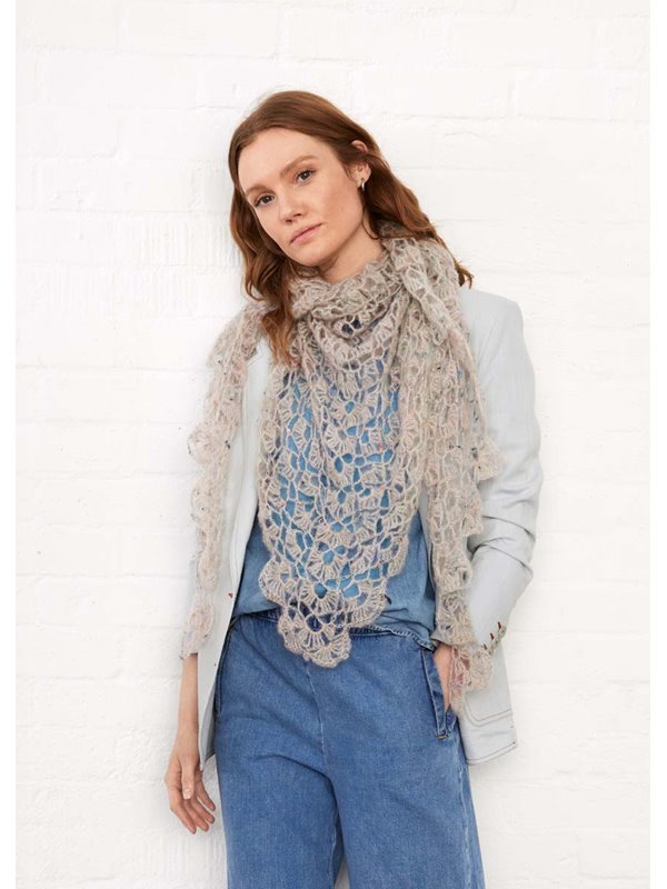 Lana Grossa HÄKELTUCH Natural Superkid Tweed