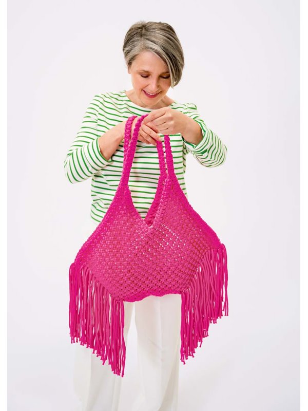 TASCHE IN MAKRAMEE-TECHNIK The Tube von Lana Grossa