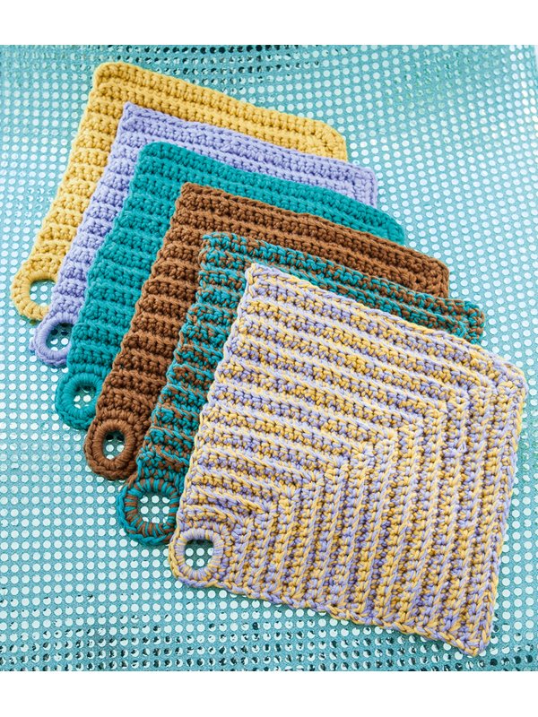 Lana Grossa TOPFLAPPEN IM RELIEFMUSTER Star