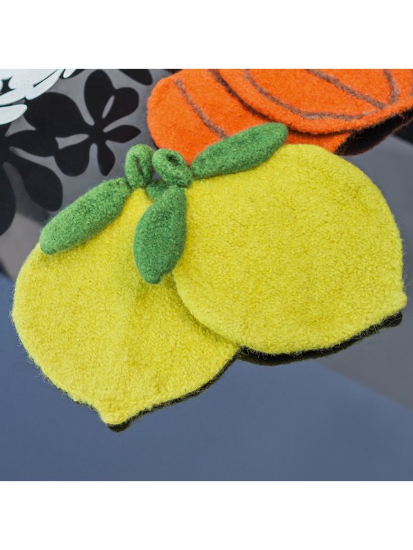 Lana Grossa TOPFLAPPEN IN ZITRONENFORM Feltro