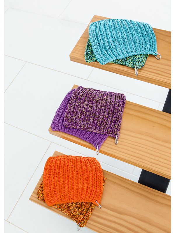 TOPFLAPPEN IM PATENTMUSTER Cotone uni von Lana Grossa