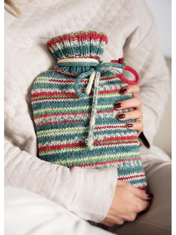 WÄRMFLASCHE Meilenweit 6-fach Merino Christmas von Lana Grossa