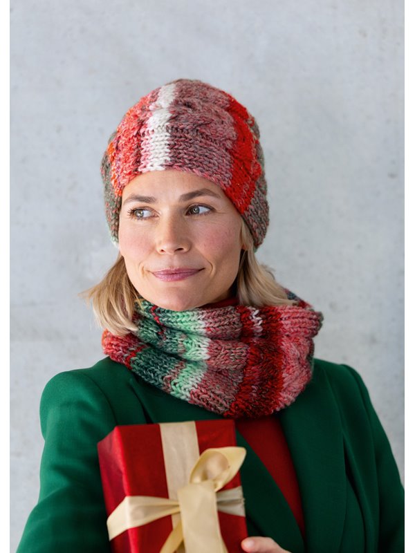 Lana Grossa MÜTZE Christmas Edition Big Lurex