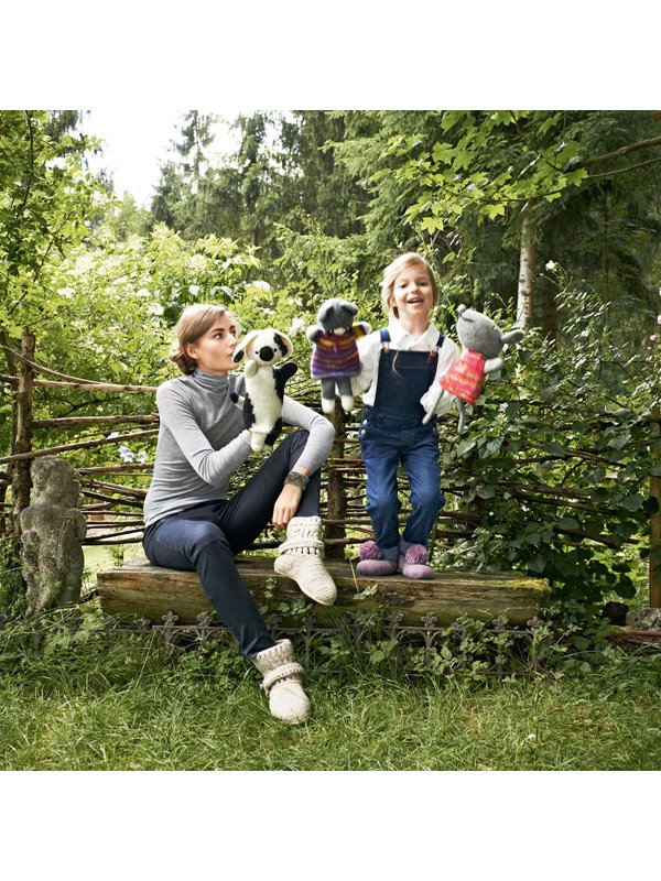 Lana Grossa HANDPUPPE KATZE Feltro uni/print