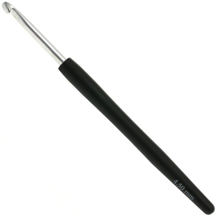 Wollhäkelnadel mit Soft-Griff (Aluminium) St. 4,5 - von Lana Grossa