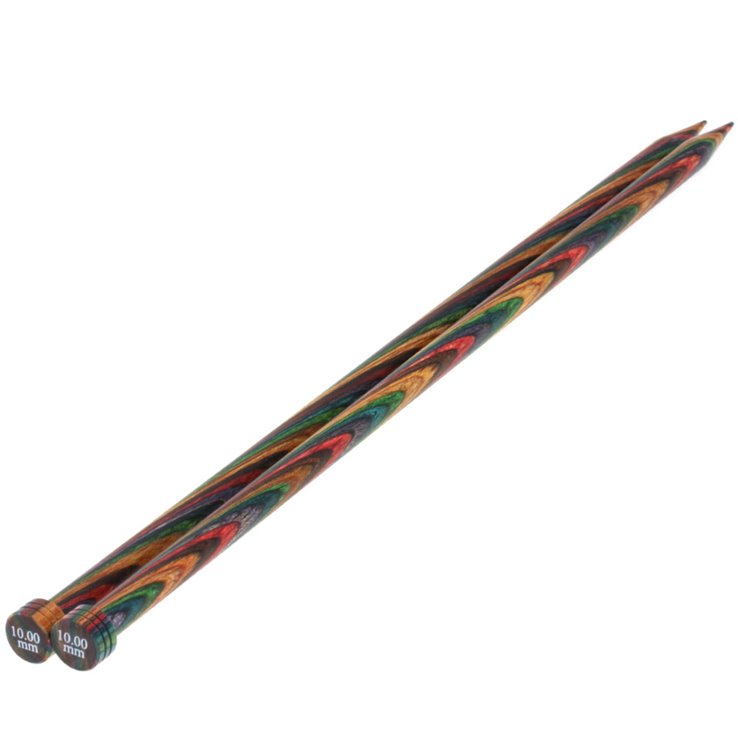 Jackenstricknadel Design-Holz Color St.10,0/35cm - von Lana Grossa