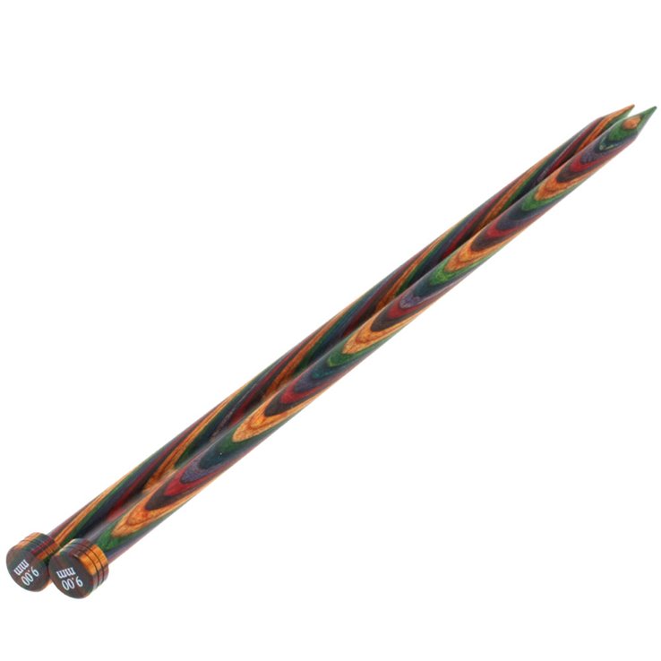 Jackenstricknadel Design-Holz Color St. 9,0/35cm - von Lana Grossa