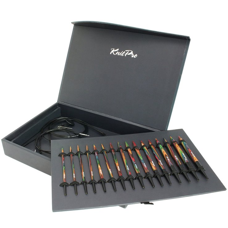 NADEL-SET Design-Holz Color - von Lana Grossa